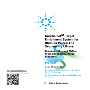 SureSelect Target Enrichment System for Illumina Paired-End