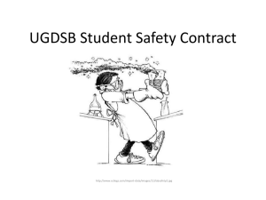 UGDSB Student Safety Contract