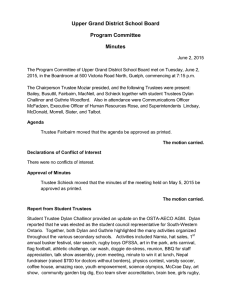 Upper Grand District School Board Program Committee Minutes