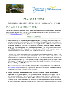 PROJECT BRIDGE JANUARY-FEBRUARY 2013