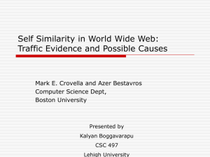 Self Similarity in World Wide Web: Traffic Evidence and Possible Causes