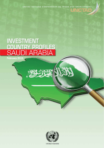 Saudi arabia INVESTMENT COUNTRY PROFILES February 2013