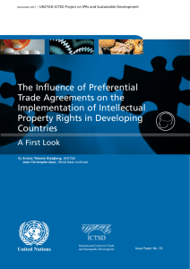 The Influence of Preferential Trade Agreements on the Implementation of Intellectual