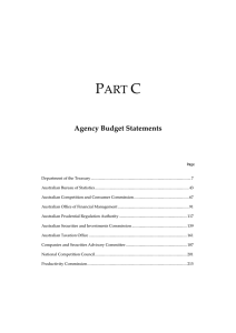 P C ART Agency Budget Statements
