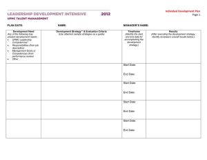 Page 1 Individual Development Plan MANAGER’S NAME: