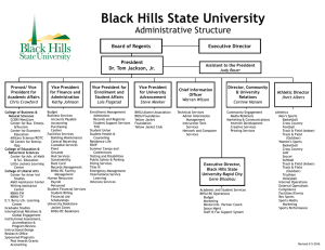 Black Hills State University Administrative Structure