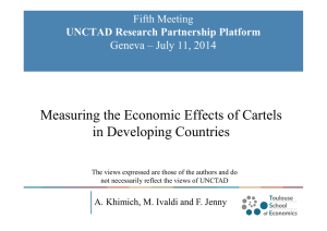 Measuring the Economic Effects of Cartels in Developing Countries