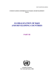 GLOBALIZATION OF R&amp;D AND DEVELOPING COUNTRIES PART III