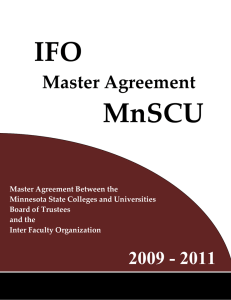 IFO  MnSCU  Master Agreement 