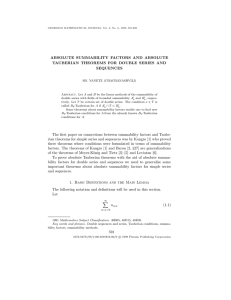 ABSOLUTE SUMMABILITY FACTORS AND ABSOLUTE TAUBERIAN THEOREMS FOR DOUBLE SERIES AND SEQUENCES