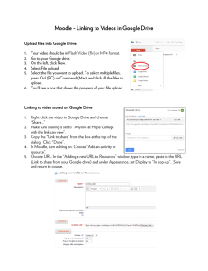 Moodle - Linking to Videos in Google Drive