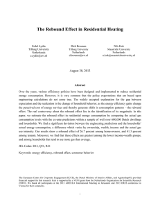The Rebound Effect in Residential Heating