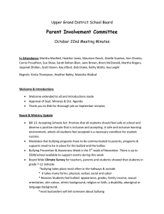 Parent Involvement Committee Upper Grand District School Board October 22nd Meeting Minutes