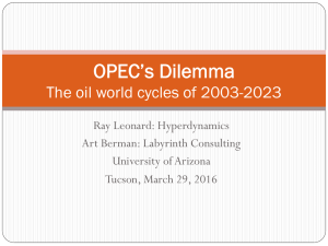 OPEC’s Dilemma  The oil world cycles of 2003-2023