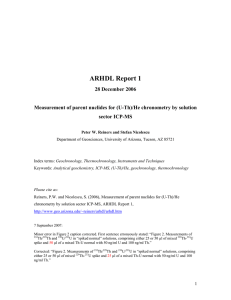 ARHDL Report 1 28 December 2006