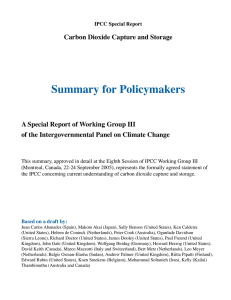 Summary for Policymakers