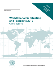 asdf World Economic Situation and Prospects 2010 Global outlook