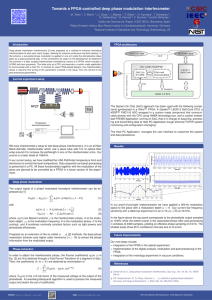 Towards a FPGA-controlled deep phase modulation interferometer