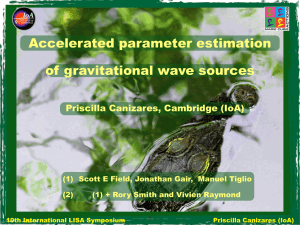 Accelerated parameter estimation of gravitational wave sources Priscilla Canizares, Cambridge (IoA)
