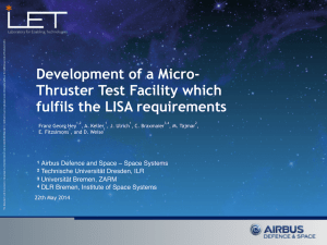 Development of a Micro- Thruster Test Facility which fulfils the LISA requirements 