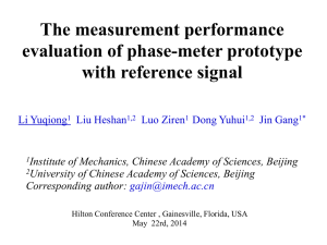 The measurement performance evaluation of phase-meter prototype with reference signal