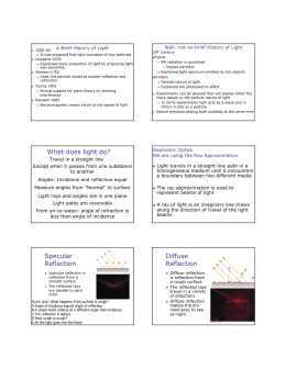 Science 8 – Optics Lesson 12 – Reflection Worksheet Answer Key