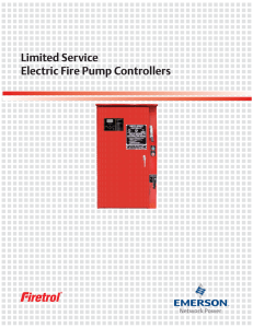 Limited Service Electric Fire Pump Controllers