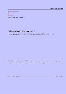 electronic reprint Cobaltaustinite, CaCo(AsO )(OH)
