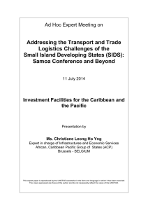 Addressing the Transport and Trade Logistics Challenges of the
