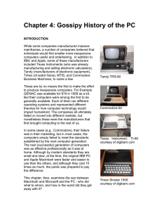 Chapter 4: Gossipy History of the PC