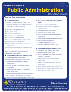 Public Administration Dream The Master’s Degree in Offered Fully Online!