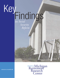 Key Findings Michigan Retirement