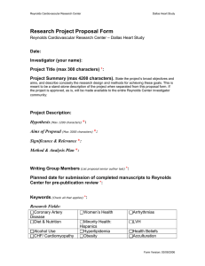 Research Project Proposal Form