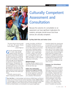 Culturally Competent Assessment and Consultation