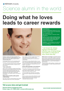 Doing what he loves leads to career rewards love of science
