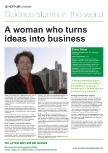 A woman who turns ideas into business Elane Zelcer
