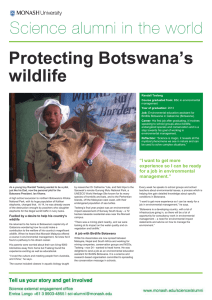 Protecting Botswana’s wildlife