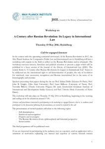 JHIL A Century after Russian Revolution: Its Legacy in International Law