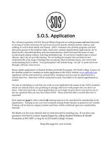 S.O.S. Application