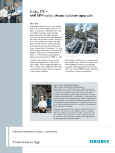 Drax, UK – 660 MW-rated steam turbine upgrade