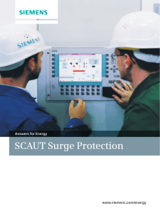 SCAUT Surge Protection www.siemens.com/energy Answers for Energy
