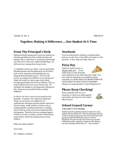 Together, Making A Difference…..One Student At A Time Yearbook