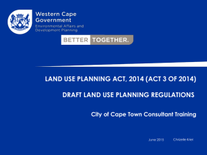 LAND USE PLANNING ACT, 2014 (ACT 3 OF 2014)