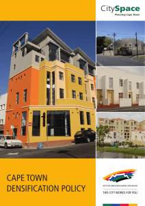 CAPE TOWN DENSIFICATION POLICY