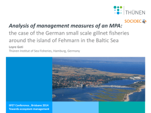 Analysis of management measures of an MPA: Leyre Goti