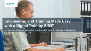 Engineering and Training Made Easy with a Digital Twin by SIMIT