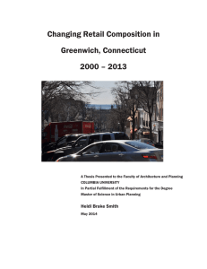 Changing Retail Composition in Greenwich, Connecticut 2000 – 2013