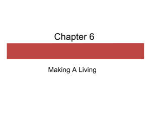 Chapter 6 Making A Living