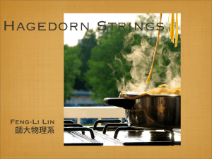 Hagedorn Strings Feng-Li Lin 師大物理系