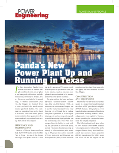 I Panda’s New Power Plant Up and Running in Texas